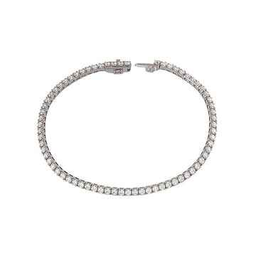 Luxora Lab Grown Diamond Ladies Tennis Bracelet in 14K White Gold