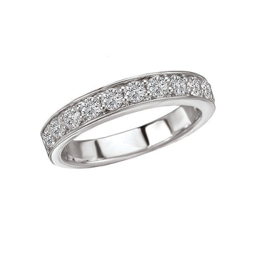 Aurenza Classics 14kt White Gold Diamond Wedding Band - Straight Style