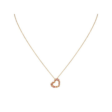 Luxora 14K Yellow Gold Diamond and Sapphire Heart Necklace