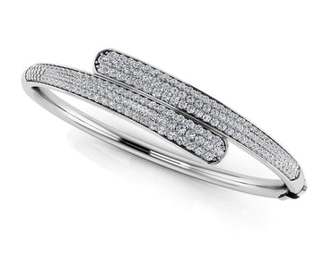Luxe Lab - Grown Diamond Bangle with 2.24 ct.(finished) 1.2mm, 1.4mm, 1.6mm - Luxury Time NYC