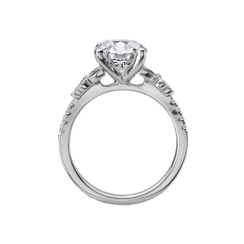 Orbelle Sapphire and Diamond Semi-Mount Engagement Ring in 14K White Gold