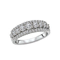 Luxora Classic 14K White Gold Diamond Ring for Ladies