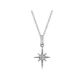 Luxora 14K White Gold North Star Diamond Pendant
