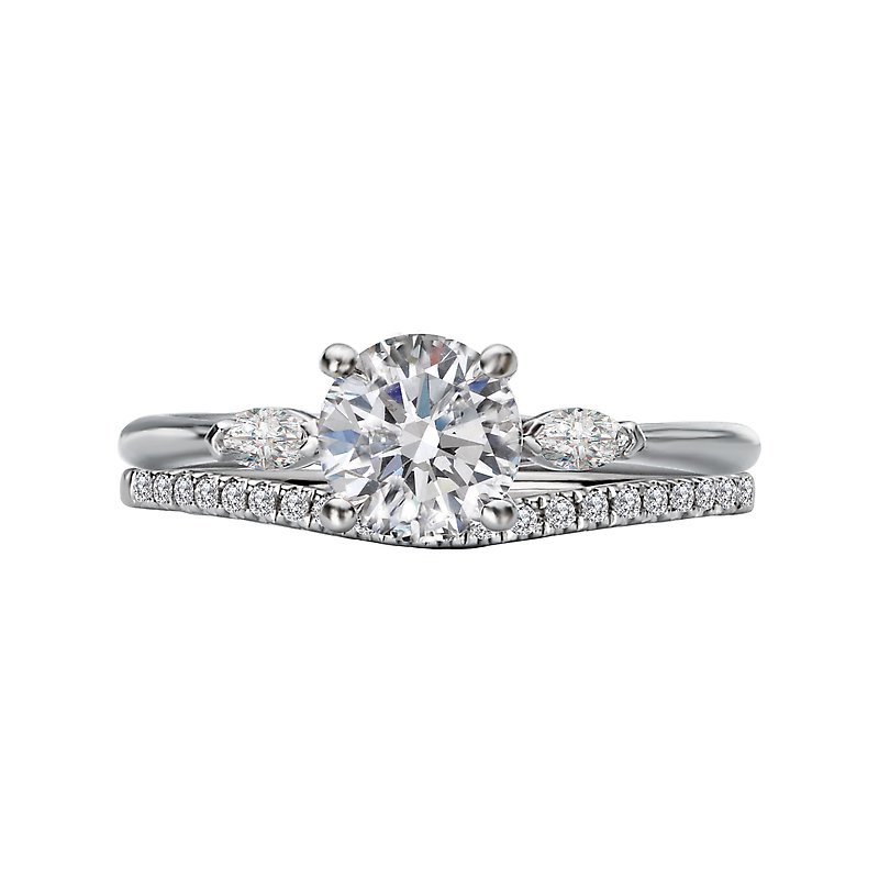 Orbelle 3-Stone Lab Grown Diamond Semi-Mount Engagement Ring