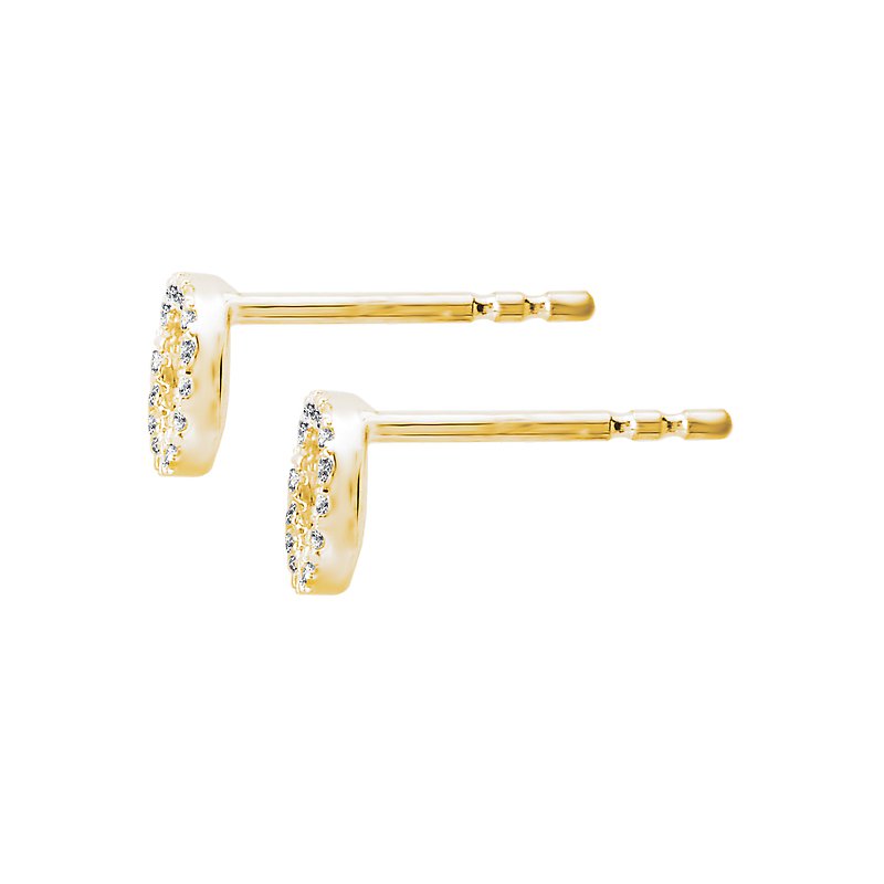 Luxora 14kt Yellow Gold Diamond Halo Circle Earrings