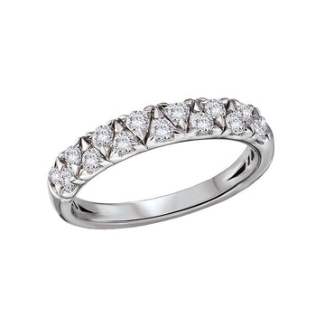 Luxora 14K White Gold Ladies Fashion Ring with Lab Grown Diamonds