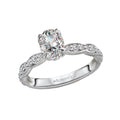 Bandora 14K White Gold Semi-Mount Diamond Ring - Orbelle Collection