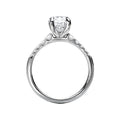 Orbelle Bandora Diamond Ring | 14K White Gold | Lab Grown Diamond | Round Stone | Engagement Semi-Mount