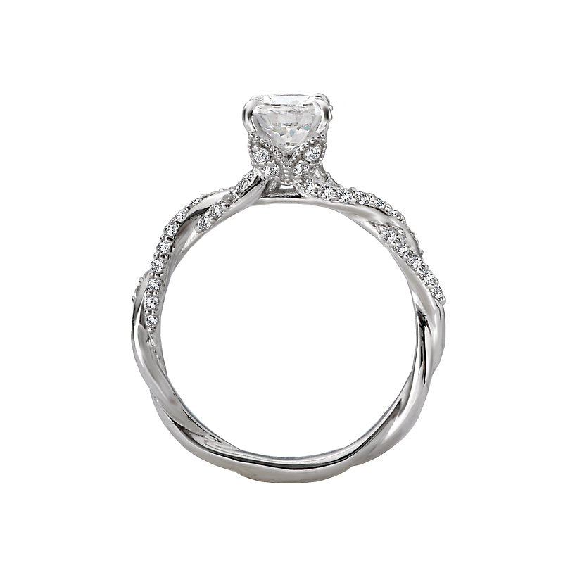 Bandora Orbelle White Gold Oval Semi-Mount Diamond Ring