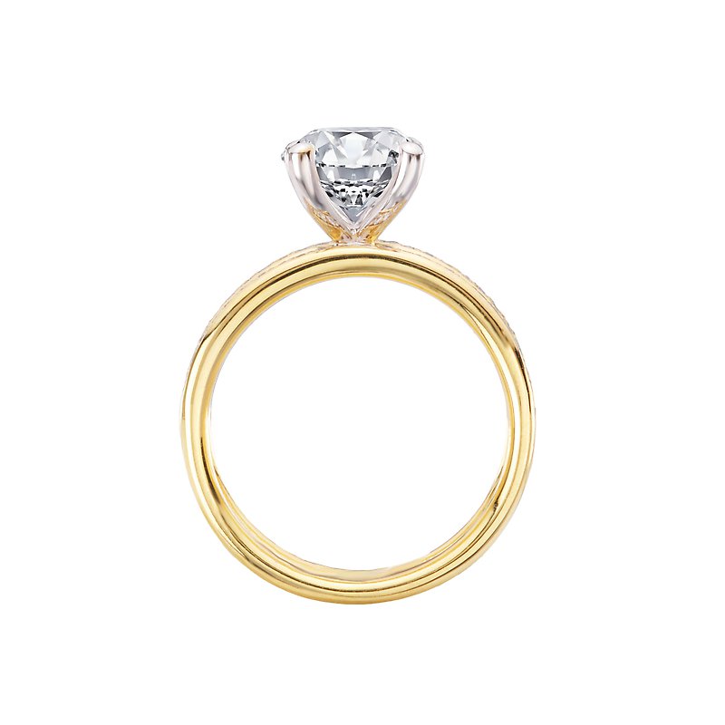 Orbelle Infinity Band Semi-Mount Diamond Engagement Ring in 14K Yellow Gold
