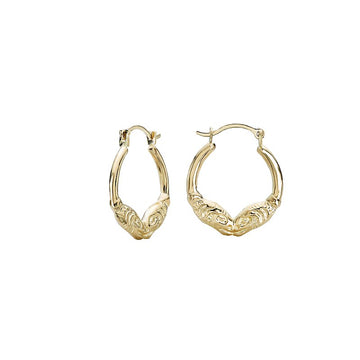 Luxora 14K Yellow Gold Snake Hoop Earrings