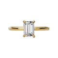 Orbelle Hidden Halo Lab Grown Diamond Engagement Ring in 14K Yellow Gold