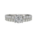 Bandora 14K White Gold Semi-Mount Lab Grown Diamond Engagement Ring