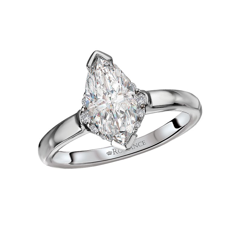 Orbelle 14K White Gold Marquise Diamond Engagement Ring Semi-Mount