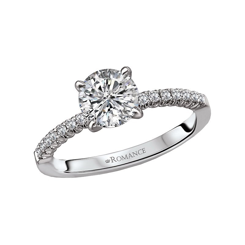 Orbelle Bandora 18K White Gold Semi-Mount Diamond Ring