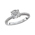 Orbelle Bandora 18K White Gold Semi-Mount Diamond Ring