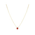 Luxora Italian 14kt Ladybug Necklace - Adjustable Lariat Style in 14K Yellow Gold