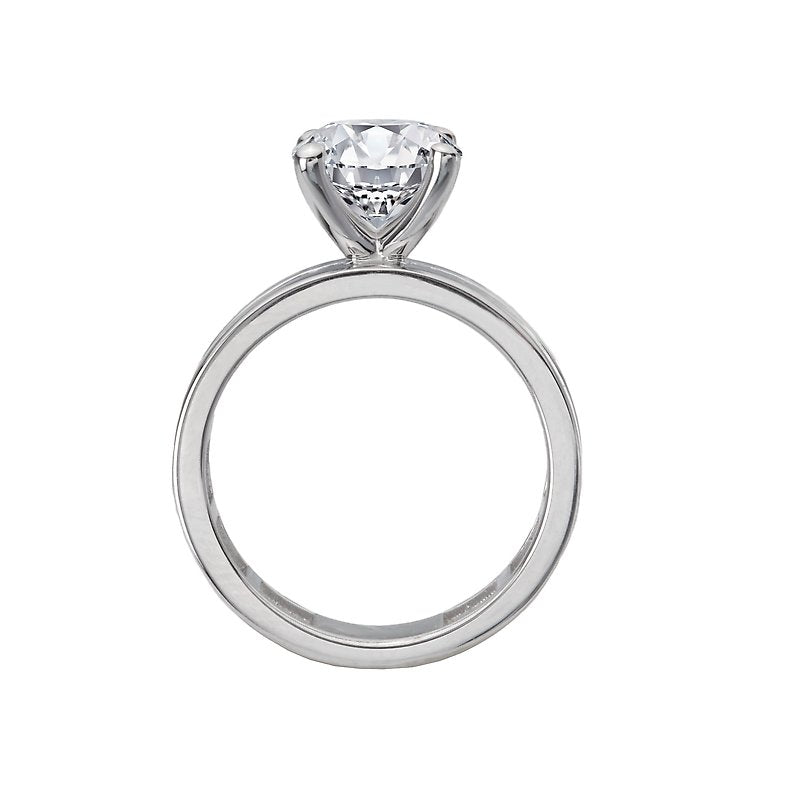 Orbelle Platinum Princess Cut Diamond Semi-Mount Engagement Ring