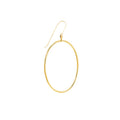 Aurenza Classics 14K Yellow Gold Oval Hoop Earrings