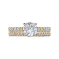 Orbelle Bandora 14K Yellow Gold Lab Grown Diamond Wedding Ring