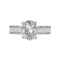 Orbelle Lab Grown Diamond Engagement Ring | Bandora 14K White Gold Oval Semi-Mount