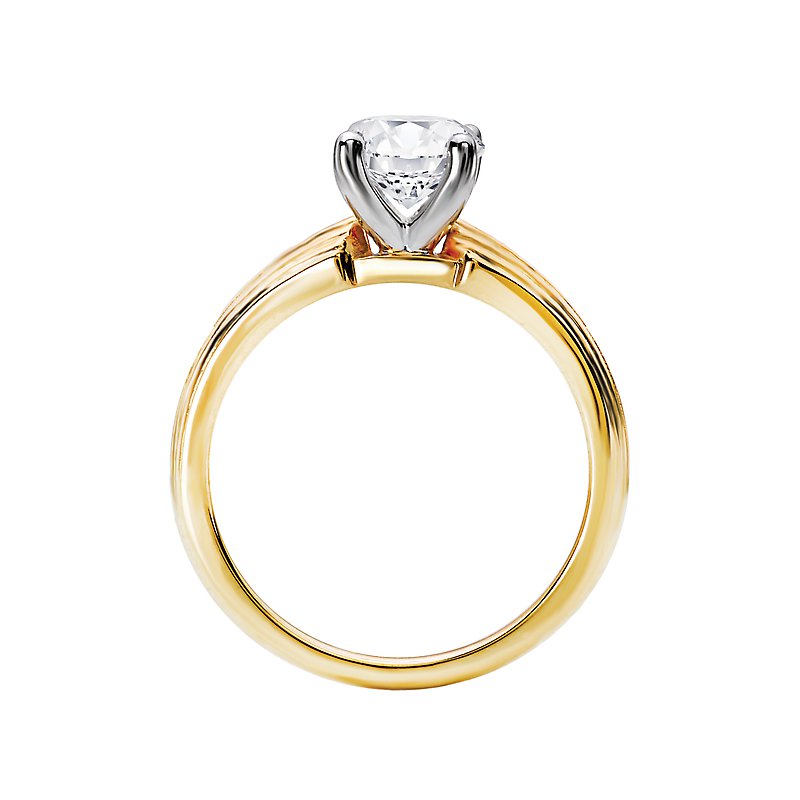 Orbelle Diamond Solitaire Semi-Mount Engagement Ring in 14K Yellow Gold