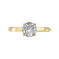 Orbelle Yellow Gold Halo Semi-Mount Engagement Ring with Lab Grown Diamond