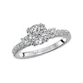 Orbelle 3-Stone Lab Grown Diamond Semi-Mount Ring in 14K White Gold