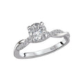 Glemera Bandora Semi-Mount Diamond Ring in 18K White Gold