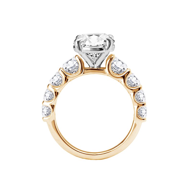 Bandora 14K Yellow Gold Diamond Band Engagement Ring