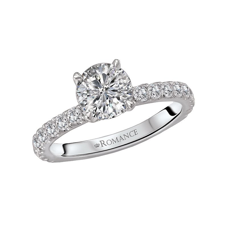 Orbelle 14K White Gold Semi-Mount Diamond Engagement Ring
