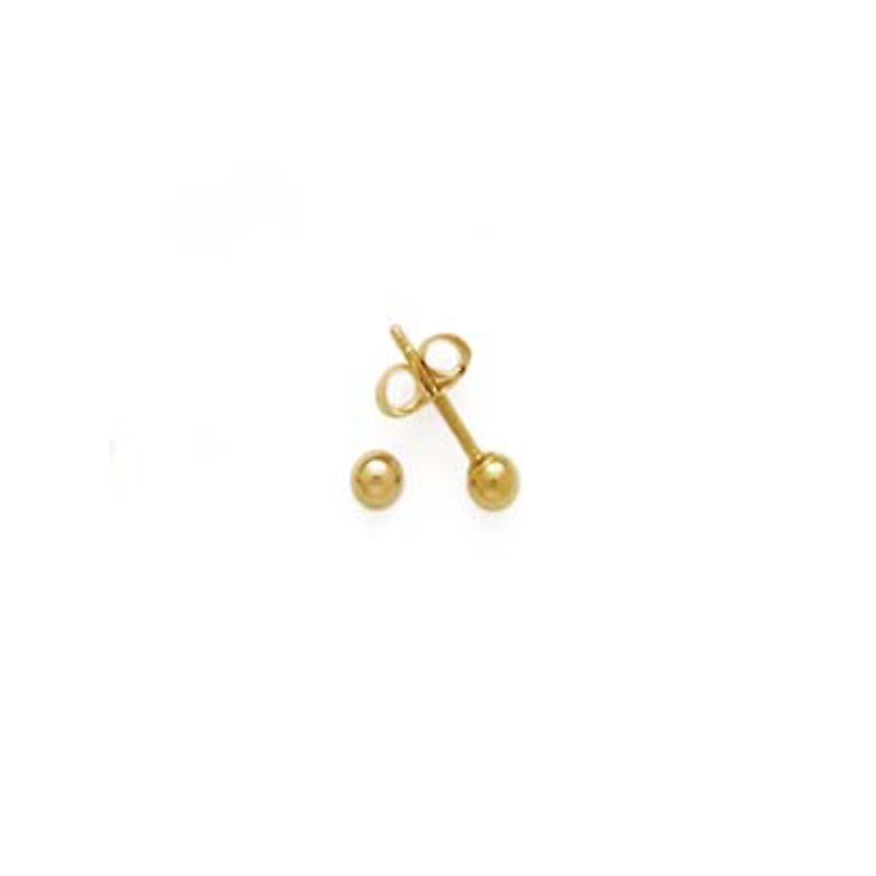 Luxora 14K Yellow Gold Ball Stud Earrings
