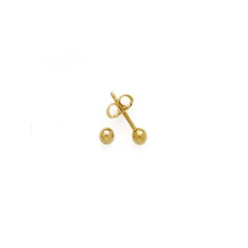 Luxora 14K Yellow Gold Ball Stud Earrings