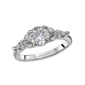 Bandora 14K White Gold Marquise and Round Diamond Semi-Mount Engagement Ring