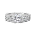 Orbelle Lab Grown Diamond Peg Head Semi-Mount Ring in 14K White Gold