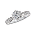 Orbelle Peg Head Semi-Mount Diamond Ring in 18K White Gold