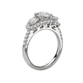 Orbelle 3 Stone Semi-Mount Lab Grown Diamond Engagement Ring