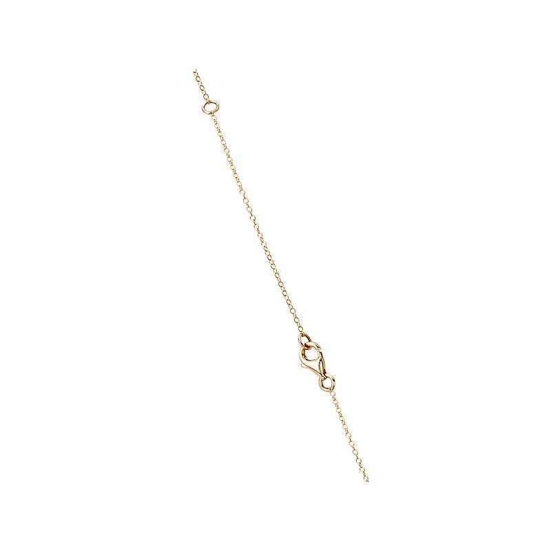 Luxora Green Amethyst Oval Necklace in 14K Yellow Gold