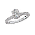 Bandora 18K White Gold Semi-Mount Diamond Ring