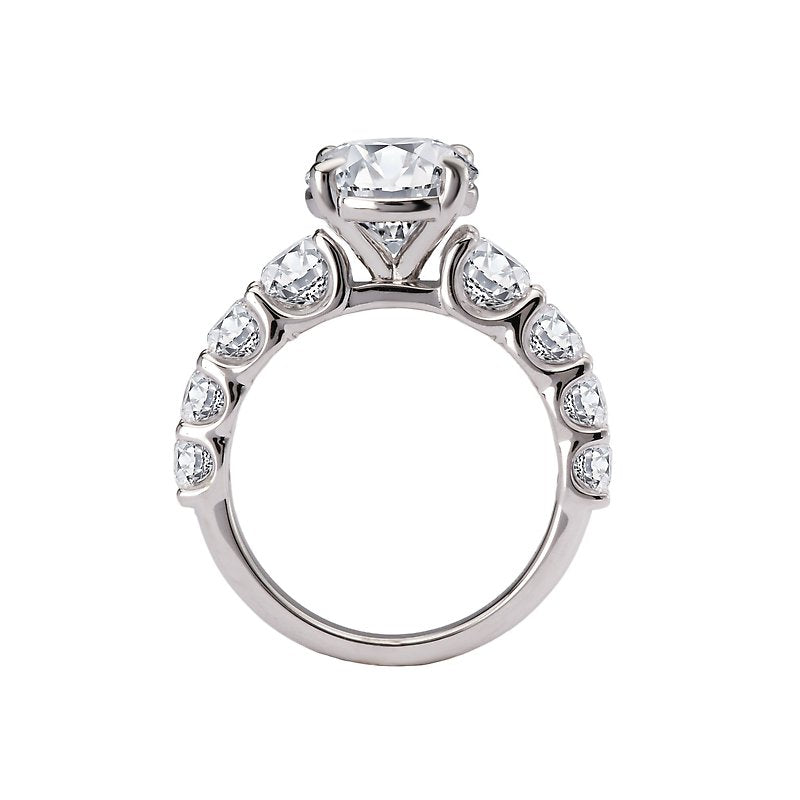 Orbelle Diamond Band Semi-Mount Engagement Ring | Bandora 14K White Gold