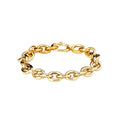 Luxora 14K Yellow Gold Cable Link Bracelet - Italian Fashion Jewelry