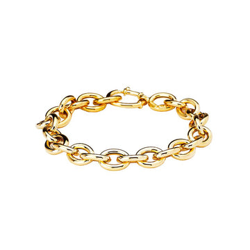 Luxora 14K Yellow Gold Cable Link Bracelet - Italian Fashion Jewelry