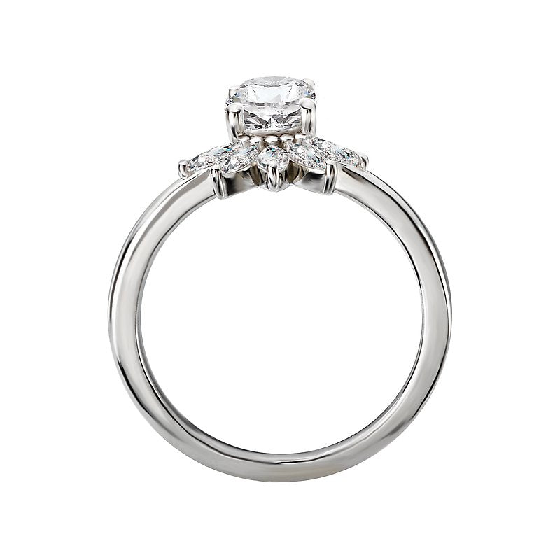 Bandora 14K White Gold Marquise Diamond Semi-Mount Engagement Ring