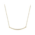Luxora 14K Yellow Gold Diamond Bar Lariat Necklace