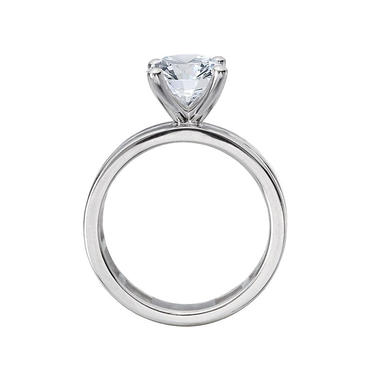 Bandora 14K White Gold Princess Cut Diamond Semi-Mount Engagement Ring