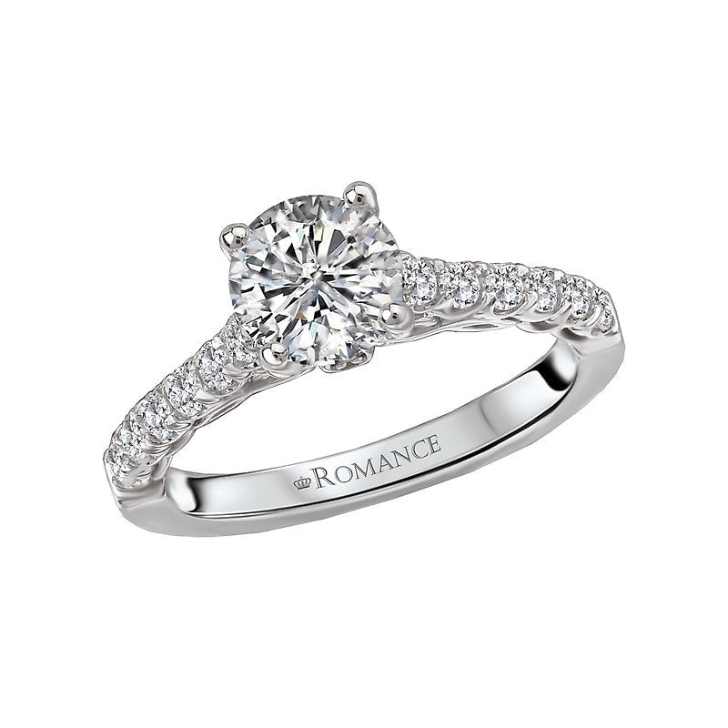 Bandora Orbelle Lab Grown Diamond Semi-Mount Engagement Ring in 14K White Gold