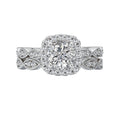 Orbelle Halo Semi Mount Ring in 14K White Gold with Lab Grown Diamond
