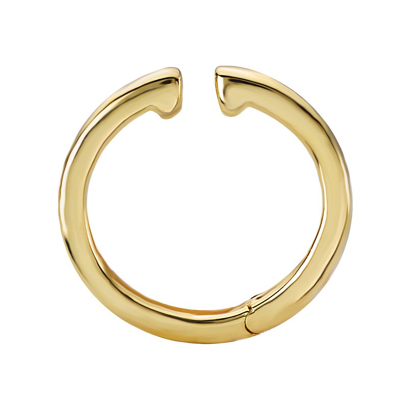 Chic Luxora 14K Yellow Gold Fashion Cuff Earrings