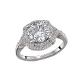 Orbelle Diamond Semi-Mount Engagement Ring | 14K White Gold Halo Ring