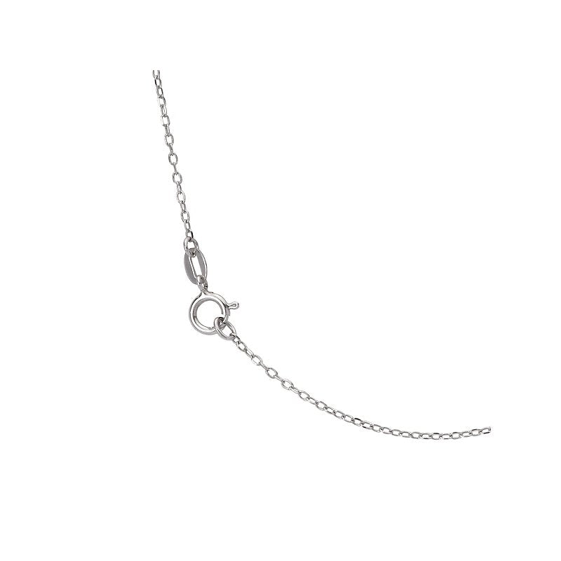 Luxora Octagon Aquamarine and Diamond Necklace in 14K White Gold